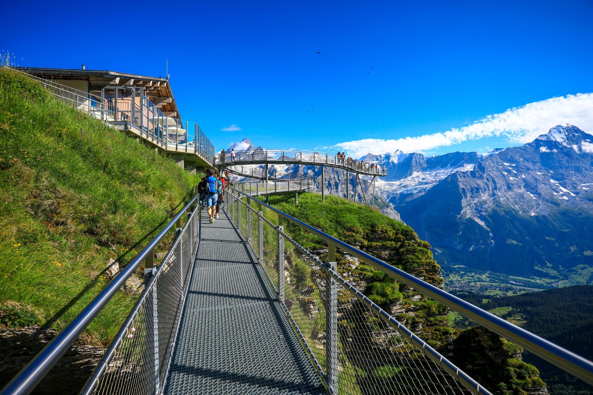 Grindelwald First cliff walk with the view of Jungfraujouch in Bernese Switzerland.jpg